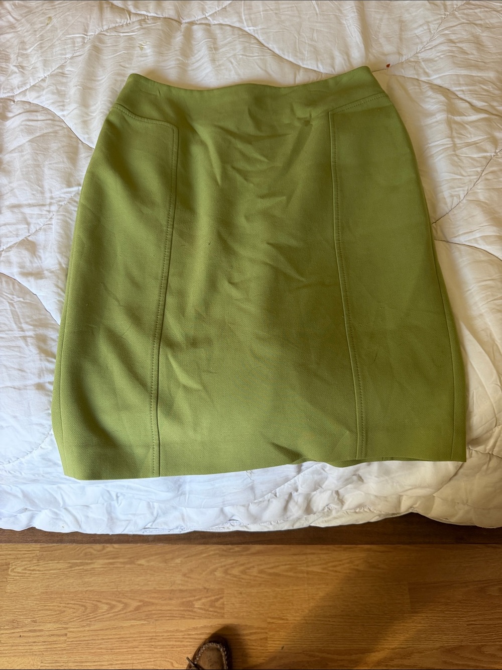 Halogen Olive Green Ponte Pencil Skirt